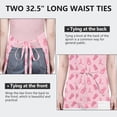 thumbnail image 6 of Pink Ribbon Apron-Garden Aprons for Women with Pockets-Cotton Linen Waterproof Kitchen Cooking Gardening Aprons Adjustable for Kitchen,Cooking,BBQ and Salon 32"x27", 6 of 7