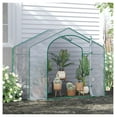 thumbnail image 2 of BNHHYYDS Portable Walk-in Greenhouse 6 x 3 x 6 with PVC Cover Steel Frame Garden Hot House Zipper Door Top Vent, 2 of 9