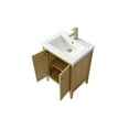 thumbnail image 5 of Vanity Art 24" Double Door Bathroom Vanity with Sink, Freestanding Storage Cabinet with Ceramic Top, and Removable Shelve, 5 of 6