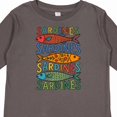 thumbnail image 4 of Inktastic Colorful Sardines Art Boys or Girls Long Sleeve Toddler T-Shirt, 4 of 5