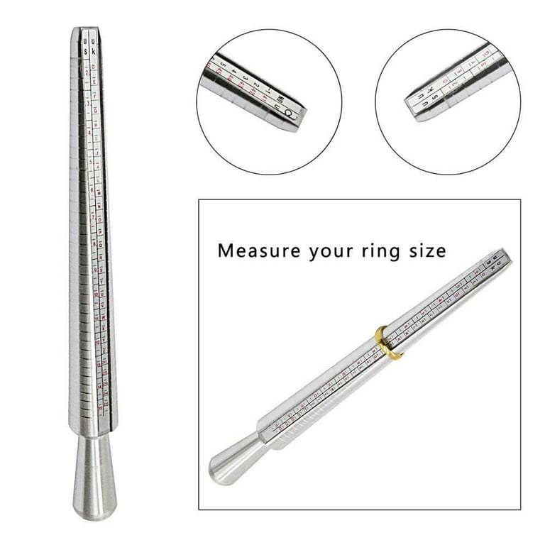 Ring Sizer Finger Gauge Stick Mandrel Tool 4 Scale Ring Measuring Stick EUR  US JAPAN HK Finger Sizer Tool Measure HK Size 1-33 - Price history & Review