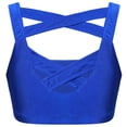 thumbnail image 3 of TiaoBug Girls Activewear Sports Bra Tops Crop Top Shorts Set Gym Workout Outfits 6-14 Royal_Blue 12, 3 of 7