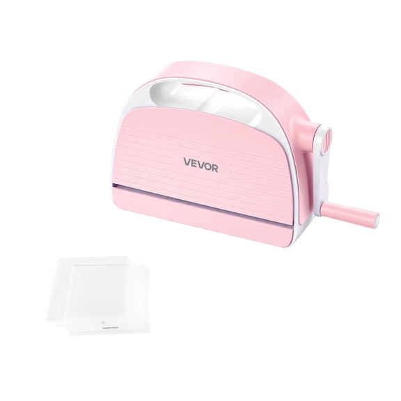 VEVOR Manual Die Cutting and Embossing Machine, 6" Opening, Portable Die Cut Machine with Cutting Plates, Ergonomic Handle, Easy to Store, for Arts and Crafts, Scrapbooking, Card Making, Crafting