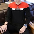 thumbnail image 3 of Mens Long Sleeve Round Neck Gym Muscle Fitness Bodybuilding Blouse Tee Tops, 3 of 11