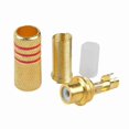 thumbnail image 4 of 6-Pack Gold Plated RCA Female Connectors with Screws for o Video Inline Adapter Jack Plug, 4 of 4