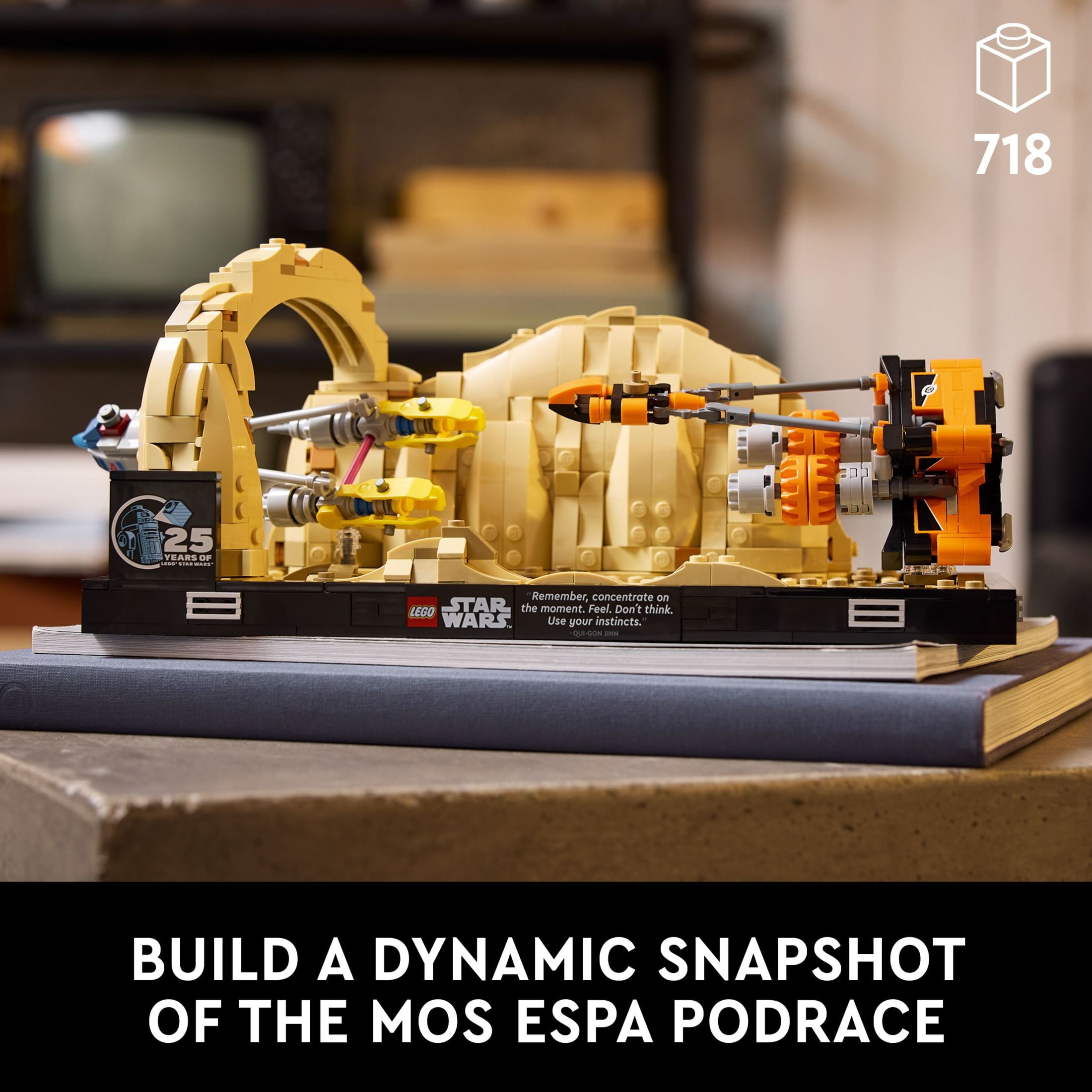LEGO Star Wars: The Phantom Menace Mos Espa Podrace Diorama, Build and Display Model for Adults, Star Wars Fan Gift with Anakin Skywalker's Podracer, 75380