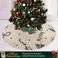 thumbnail image 6 of FMSHPON Bouquet of Mistletoe Xmas Christmas Tree Skirt Stand Mat for Holiday Party Decoration Indoor Outdoor 36 inches, 6 of 6