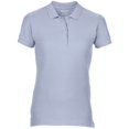 thumbnail image 1 of Gildan- Polo de manga corta de algodón Premium de piqué doble para mujer (Azul claro), 1 of 4