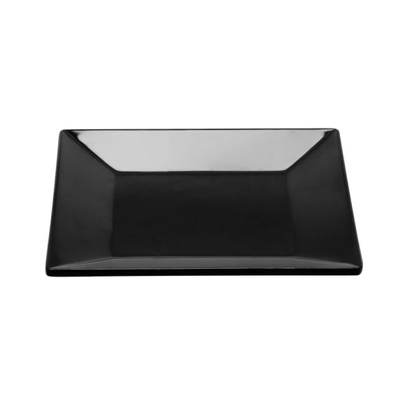 G.E.T. ML-102-BK Black 6"" Square Plate Large