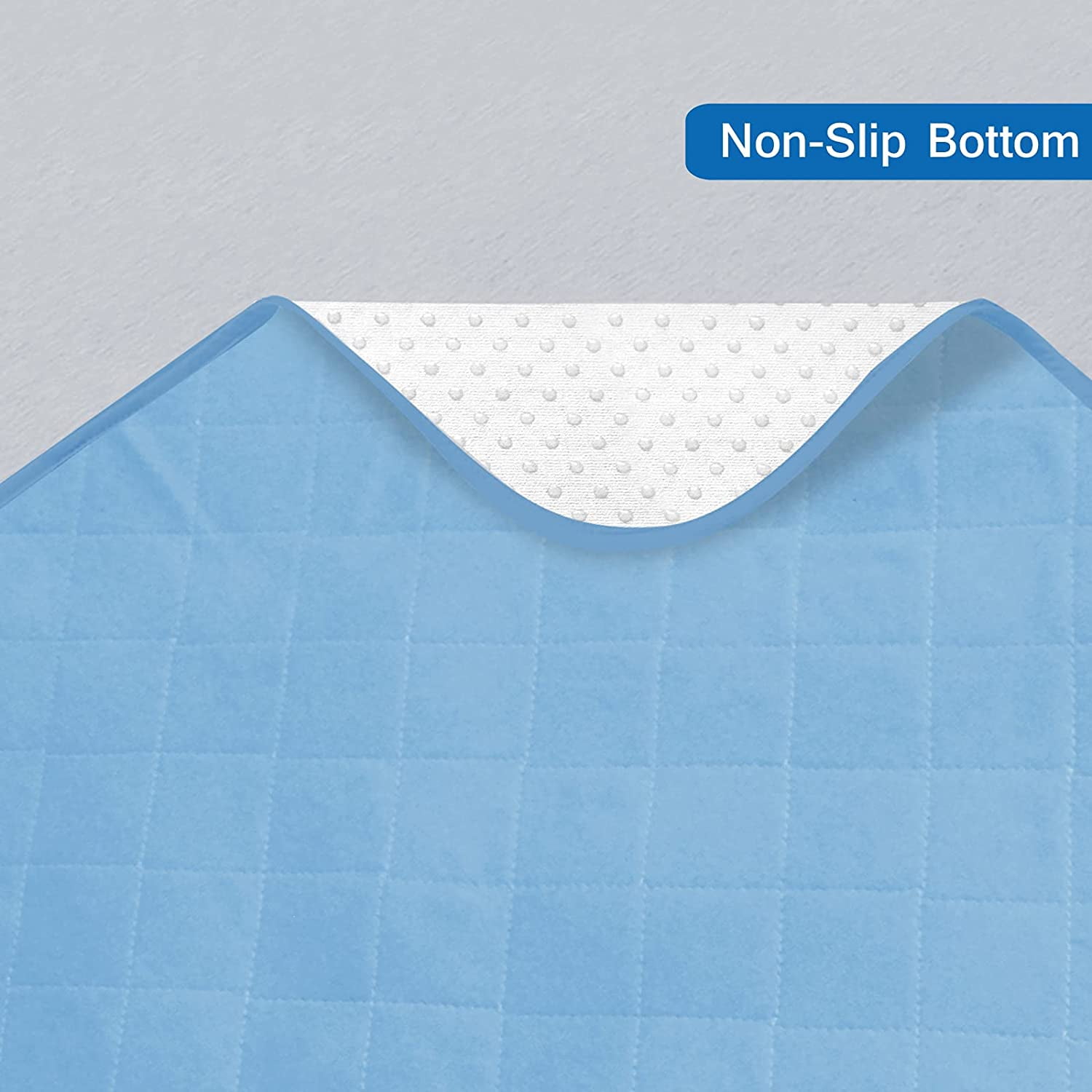 Baby Waterproof Pad Washable, Non-Slip Baby Crib Mattress Pad Potty Training Pads 27'' x 47'', Reusable Underpads Bed for Baby Sleeping, Pee Pads for Kids