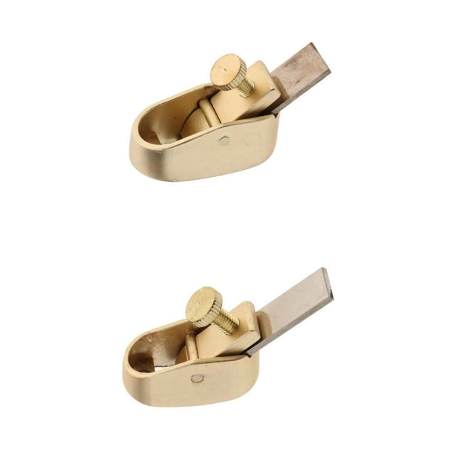 Avión de Latón Sunnimix 2 Piezas para violín Herramienta Luthier plano del pulgar