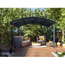 Palram - Canopia Tucson 4300 12' x 14' Polycarbonate/Aluminum Gazebo - Gray