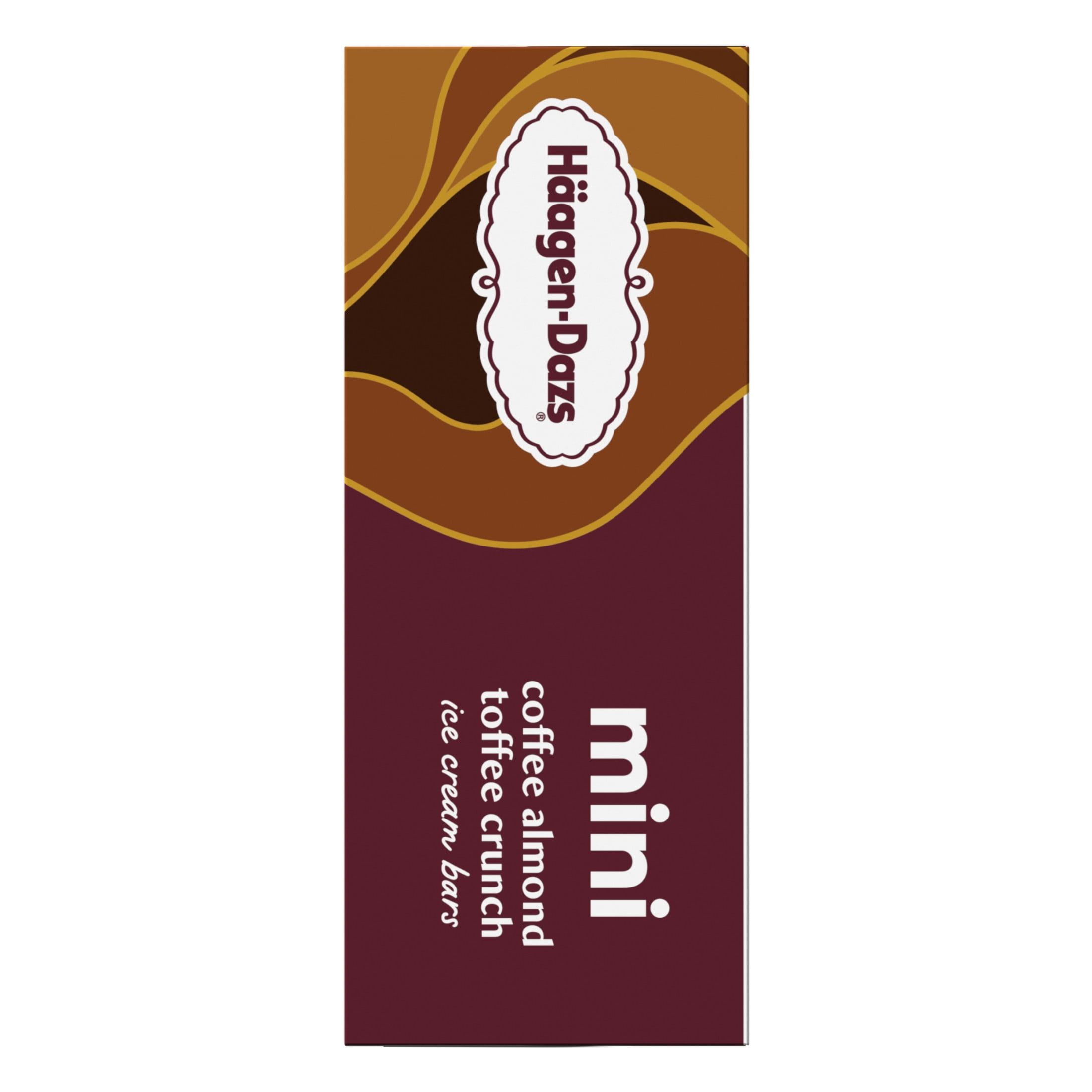 Haagen Dazs Coffee Almond Toffee Crunch Ice Cream Mini Snack Bars, Kosher, 6 Count