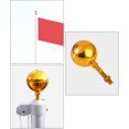 thumbnail image 3 of Gold Aluminum Flagpole Finial Ornament Weatherproof, 3 of 5