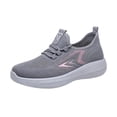 thumbnail image 3 of Domzle Womens Orthopedic Shoes with Arch Support Slip On Wide Width Sneakers Non-Slip Sole Lightweight Athletic Sneakers with Breathable Mesh, 3 of 7