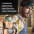 thumbnail image 3 of Diademas Deportivas para Hombres y Mujeres (5 Piezas), Diademas Antideslizantes y Resistentes al Sudor para Correr, Ciclismo, Fitness, Baloncesto, Fútbol ACTIVE Biensenido a ACTIVE, 3 of 5