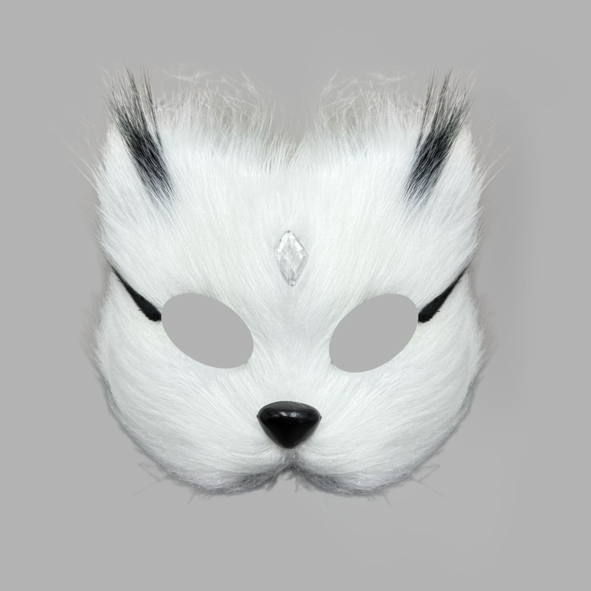Masque Et Queue De Renard Therian En Fausse Fourrure - Ensemble Déguisement Animal Pour Fêtes Et Cosplay