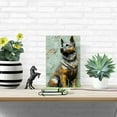 thumbnail image 3 of Loyal German Shepherd Iron Wall Art:Perfect for Home, Restaurant, Coffee Shop, Farmhouse, Garage, Bar, Garden, and More - Christmas, Easter, Thanksgiving Themes - No Wiring Required - HD Printed, 3 of 7