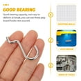 thumbnail image 3 of BESTYASH Compact Silver Pegboard Hooks 20Pack for Utility and Tool Hanging, 3 of 8