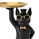 thumbnail image 5 of Escultura de perro Baoblaze resina con bandeja de almacenamiento, 5 of 8