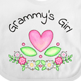 thumbnail image 4 of Inktastic Grammy's Girl Heart Flowers Girls Baby Bib, 4 of 4