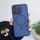 thumbnail image 3 of Matte Magnetic Clear Ultra Thin Slim Phone Case for iPhone 11 12 13 14 15 Pro Max Wireless Charging Magsafe Cover with Lens Film, 3 of 5