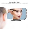 thumbnail image 2 of Mirror Surface Alarm Clock, DISEN Digital LED Display Modern Alarm Clock with Dual USB Ports, Dimmable Large Screen, Snooze Function for Home Office Travel, 2 of 9