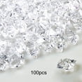 thumbnail image 1 of 300pcs Clear Fake Crushed Ice Rocks Ice Cubes Acrylic Vase Fillers for Party Wedding Decorations, 1 of 9