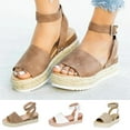 thumbnail image 3 of Oyedens Platform Sandals for Women Fashion Casual Espadrilles High Heels Ankle Strap Sandals, 3 of 4