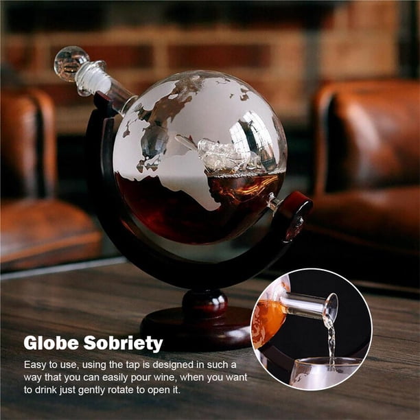 Globe Wine Decanter Glass Crystal Party Dispensador de alcohol Bar Cristalería