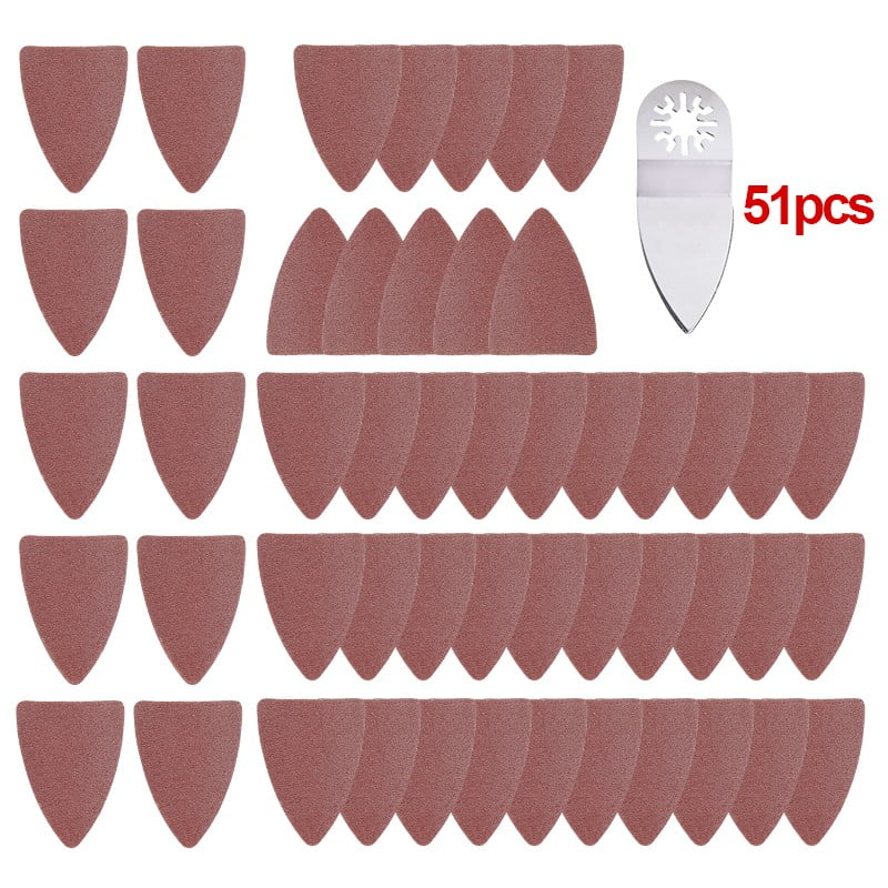 60-240 Grits Finger Sanding Pad Set Grinding Oscillating Multi-Tool Polishing 