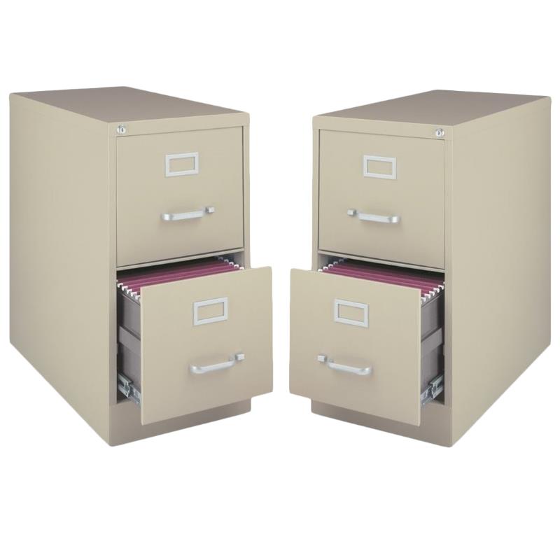 Value Pack Set Of 2 2 Drawer Vertical Letter File Cabinet In
