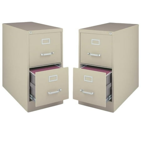 Value Pack Set Of 2 2 Drawer Vertical Letter File Cabinet In