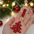 thumbnail image 6 of Christmas Tree Keychain Rhinestone Decorations Colorful Holiday Car Keys Accessories Bag Charms Cute Stocking Stuffer Gift for Women Men, 6 of 7