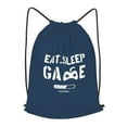 thumbnail image 1 of XMXT Waterproof Gym Bag, Game Slogan Design Blue Drawstring Backpack for Men, s Blue, 1 of 8
