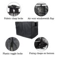 thumbnail image 4 of rygai Pet Cover Sunshade Breathable Good Ventilation Waterproof Oxford Cloth Double Door Dog Crate Cover Pet Supply,Black,XL, 4 of 7