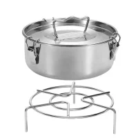 

Flan Mold Stainless Steel Flan Pan Mold with Lid(62 oz) Compatible with Instant Pot 6 qt [3qt 8qt avail] Flanera Flan Maker Quesillera Molde Para Flan Flaneras Moldes Con Tapa
