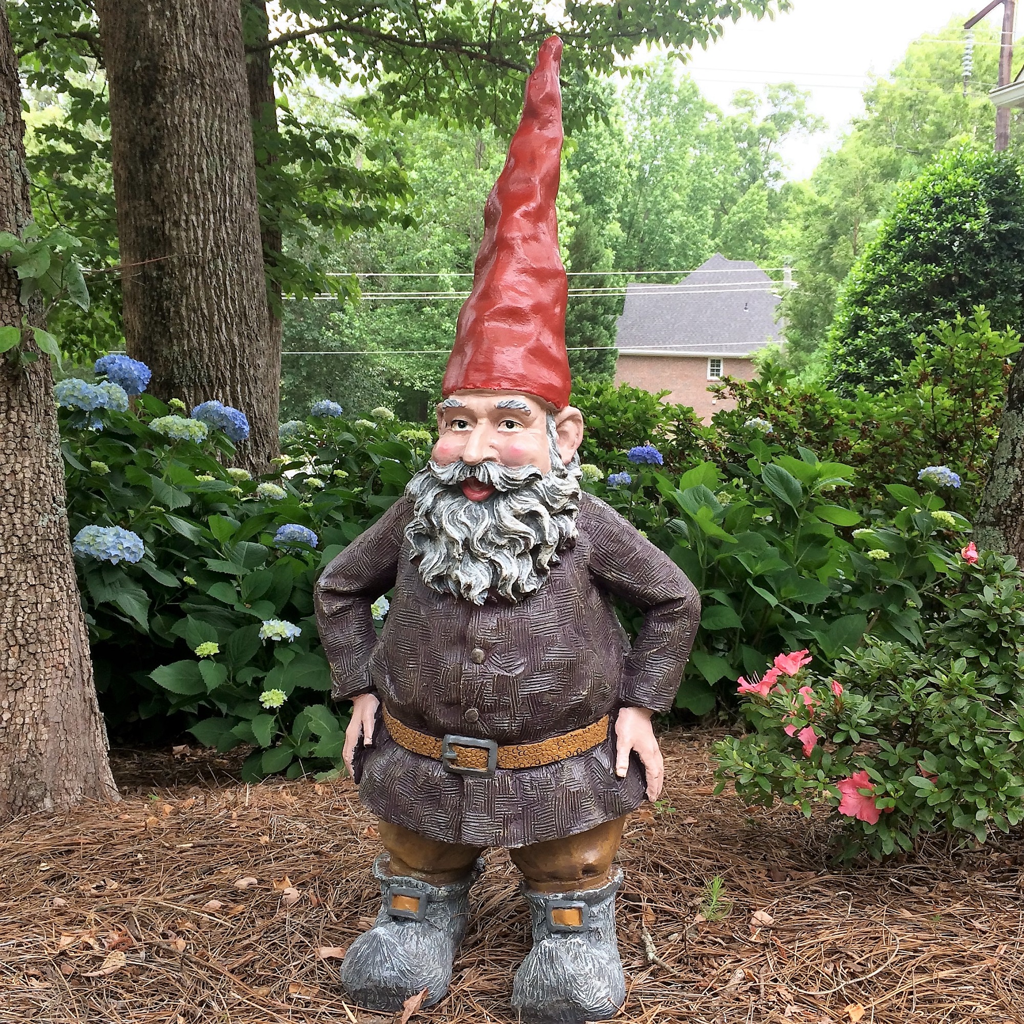 Homestyles Giant "Merlin" the Wizard Classic Old World Garden Gnome Outdoor Statue 32"H
