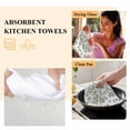 thumbnail image 6 of Sage Green Flower Kitchen Towel Dish Cloths Set of 2, Microfiber Soft Kitchen Hand Towels, Vintage Farmhouse Boho Leaf Spring Absorbent Quick Drying Dishcloths 18 x 28 Inches, 6 of 8
