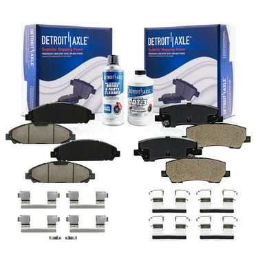 Detroit Axle - 4pc Brake Pads for Infiniti FX35 FX45 Nissan Altima