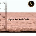 thumbnail image 2 of Jaipur Art And Craft Pink Area Cotton Rug Round Hand Braided Round Natural Modern Rug for Home Décor (7x7 Sq Ft), 2 of 6