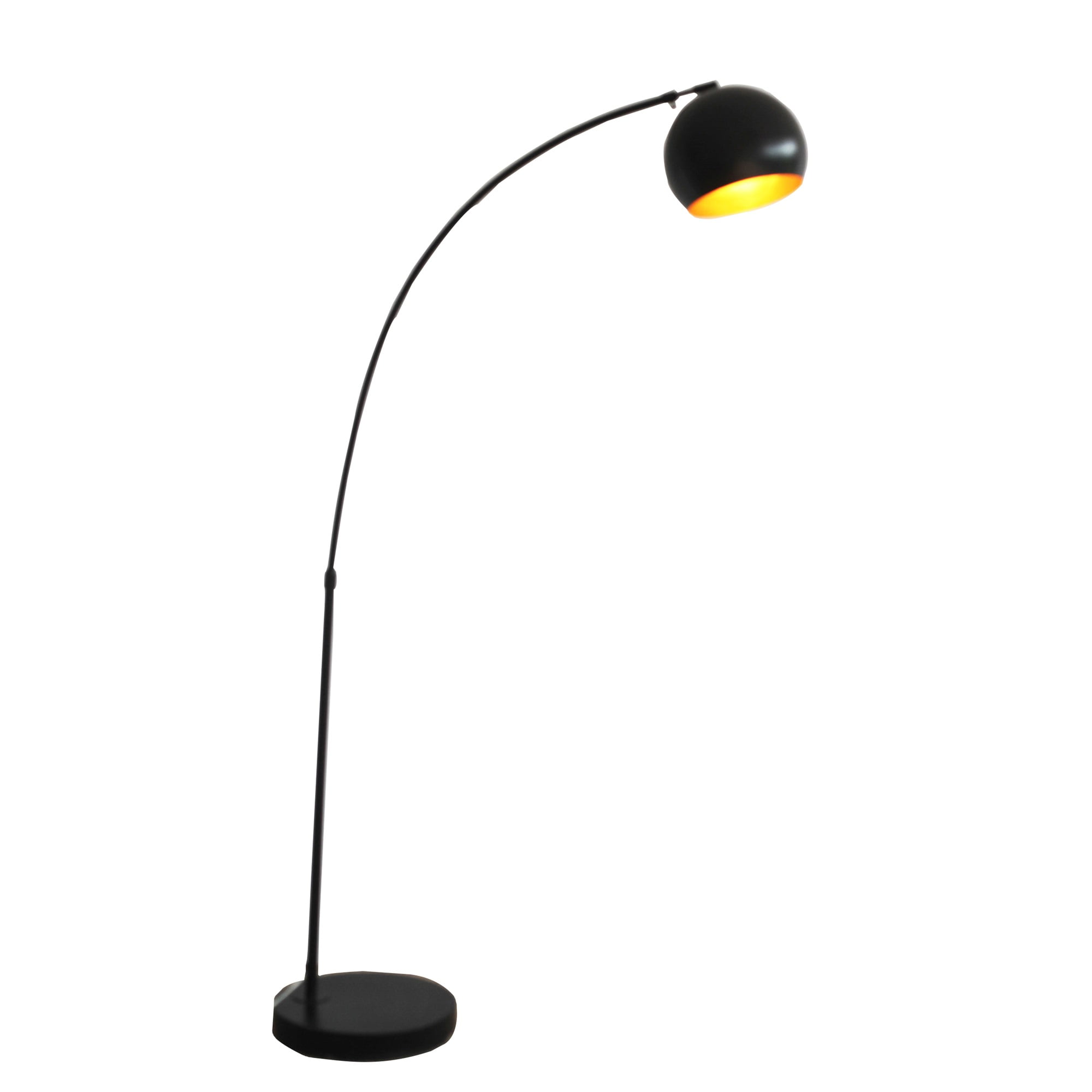 Metal 70" Arc Floor Lamp, Matte Black