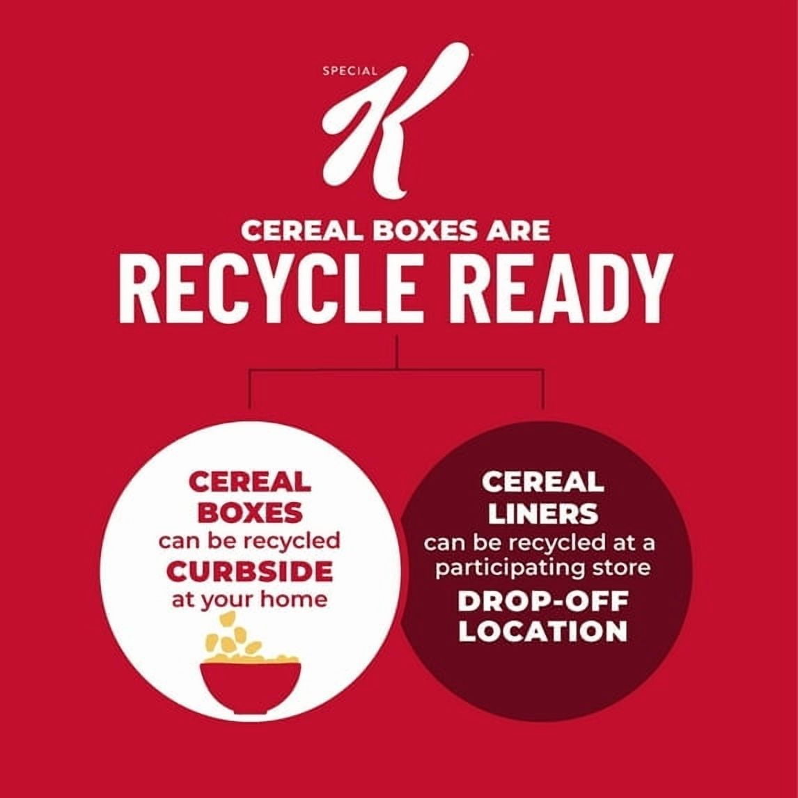 Kellogg's Special K Breakfast Cereal, Fiber Cereal, Family Breakfast, Red Berries, 11.4oz (Pack 4)