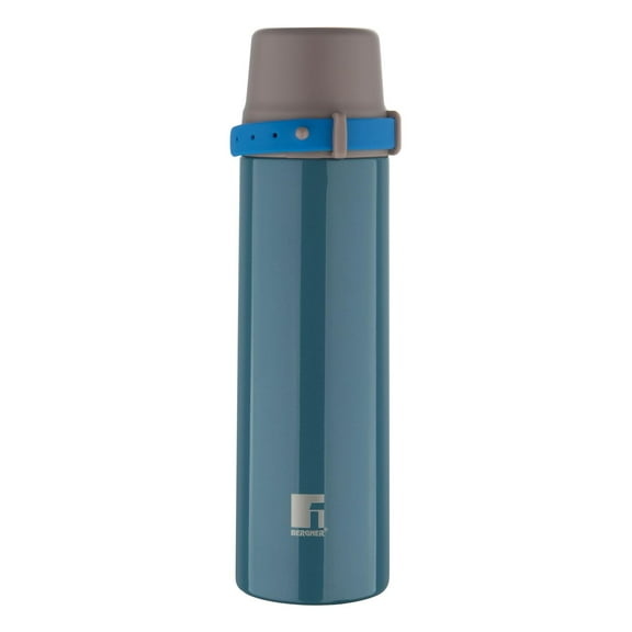 Hydro Thermo Steel Bottle Or Flask 500ml | Hot & Cold, Vacuum Insulated - Use In Office, Commute, Sports, Travel | Press Button Lid With Carry Strap - Rust & Leak Proof