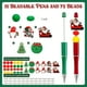 thumbnail image 4 of Bolígrafos con Cuentas para Navidad, Bolígrafos con Cuentas con 12 Espaciadores de Silicona con Forma de Papá para Material de Oficina Escolar para Navidad, 4 of 5