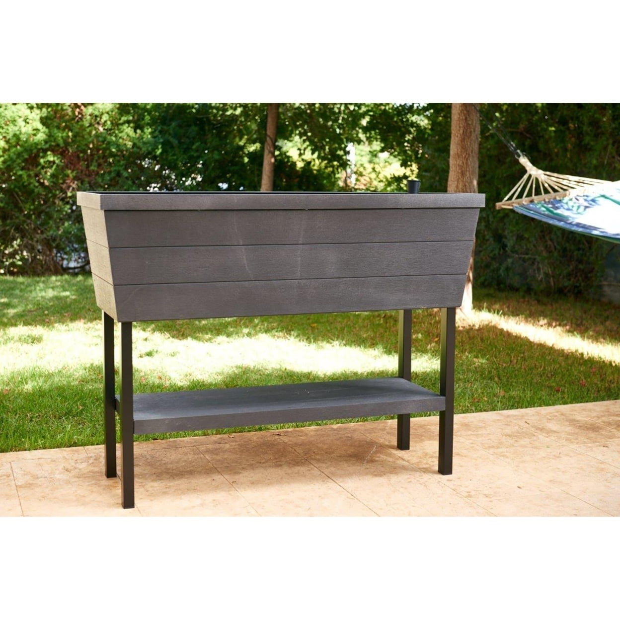 Keter Easy Grow Elevated Garden, Wood Look Raised Garden Planter