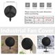 thumbnail image 2 of Bitubi Cubierta para Ventilador Industrial, Cubiertas Impermeables para Ventiladores para Exteriores, Ventilador de Montaje en Pared y Ventilador de Pedestal, Cubierta para Ventilador Oxford 600D Resi, 2 of 5