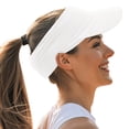 thumbnail image 5 of CFMIURAN Women Sun Visor Hat, Sports Sun Visor for Men Women Lightweight Packable Stretchy Hats for Running Tennis, 5 of 6