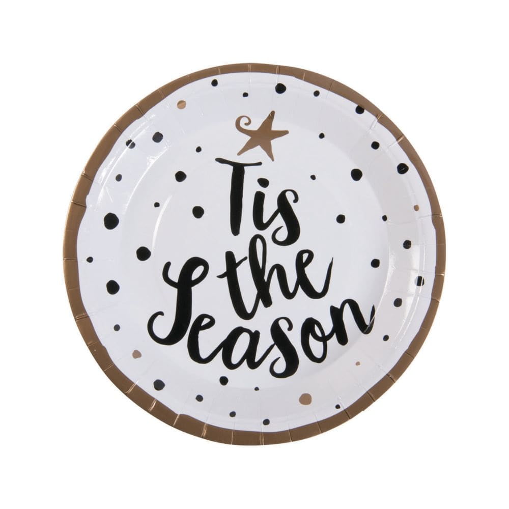 Bold Christmas Dinner Plates (8Pc) Party Supplies 8 Pieces