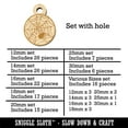 thumbnail image 2 of Creepy Spider in Spiderweb Wood Mini Charms Shapes DIY Craft Jewelry - With Hole - 18mm (17pcs), 2 of 7